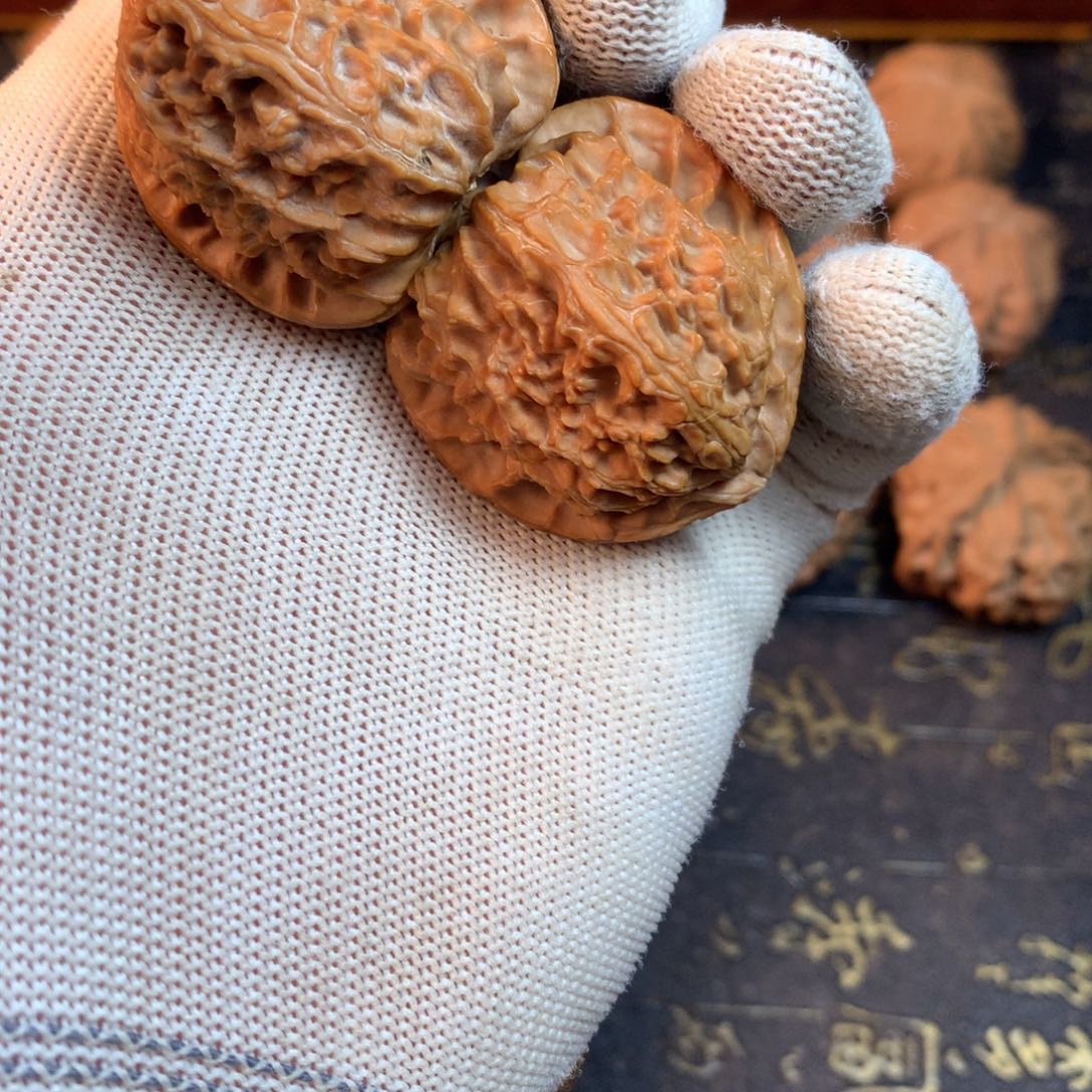 猴头核桃吊坠文玩核桃白狮子37