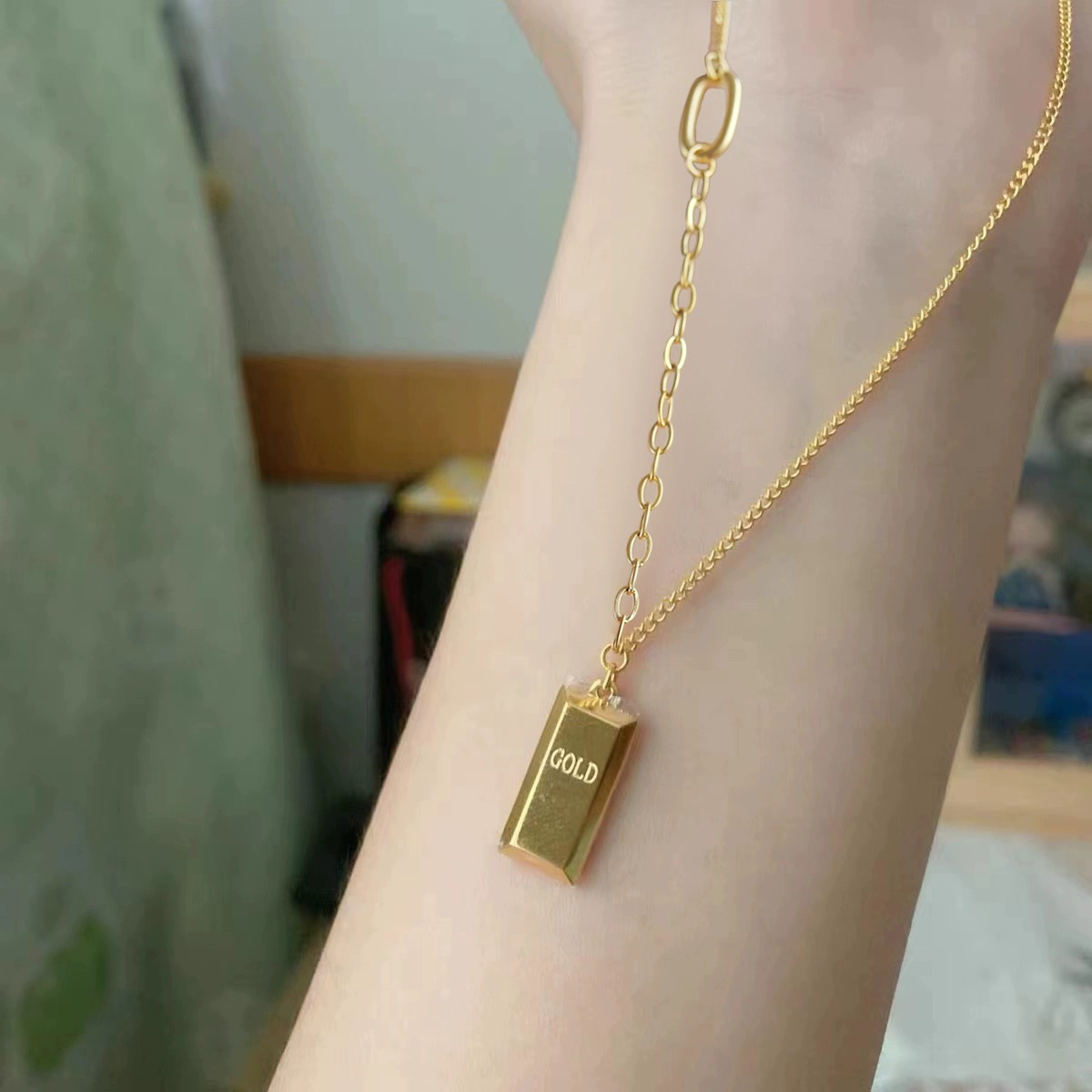 钛钢项链 周家同款经典百搭项链轻奢锁骨链 A604