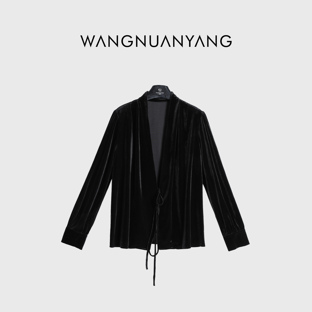 【WNY STUDIO】温莎城堡｜秋新款丝绒复古宫廷法式系带上衣女（E006）