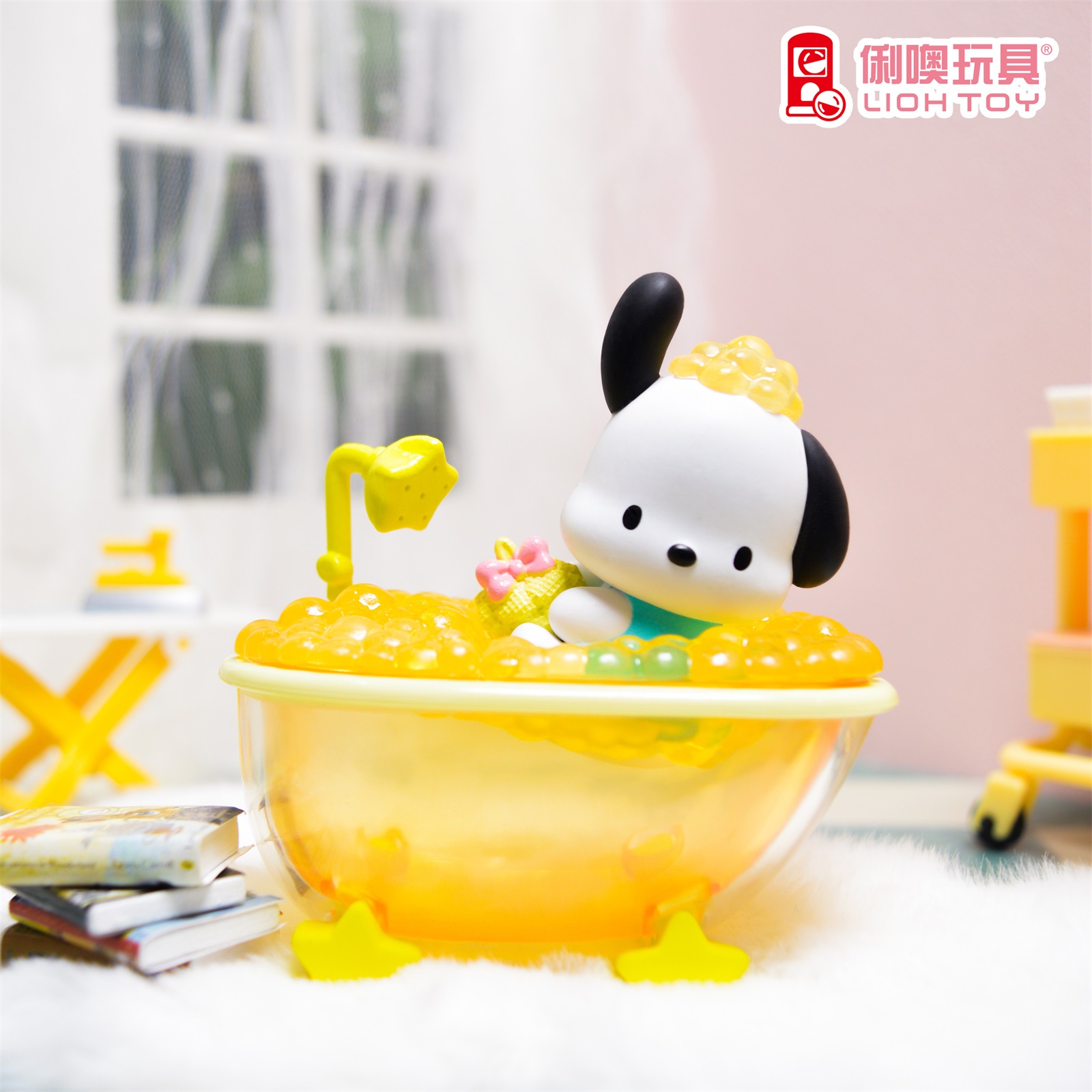 俐噢玩具三丽鸥沐浴泡泡系列玉桂狗帕恰狗摆件盲盒