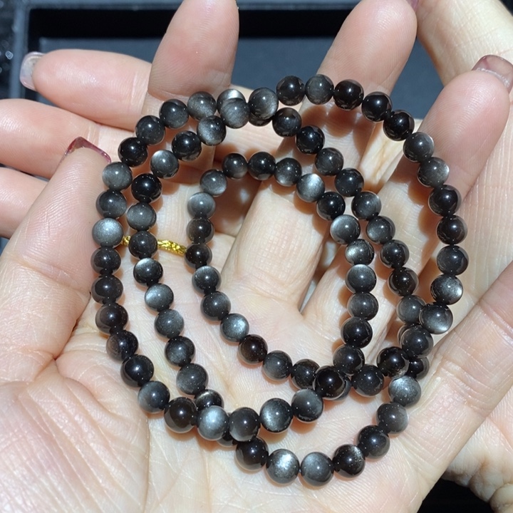 黑曜岩手链未镶嵌星**裳