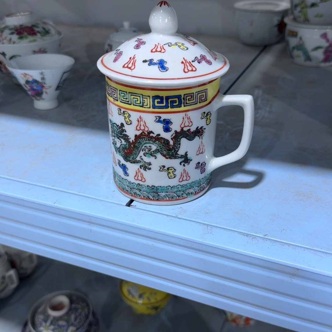 瓷片摆件手绘瓷器全部处理