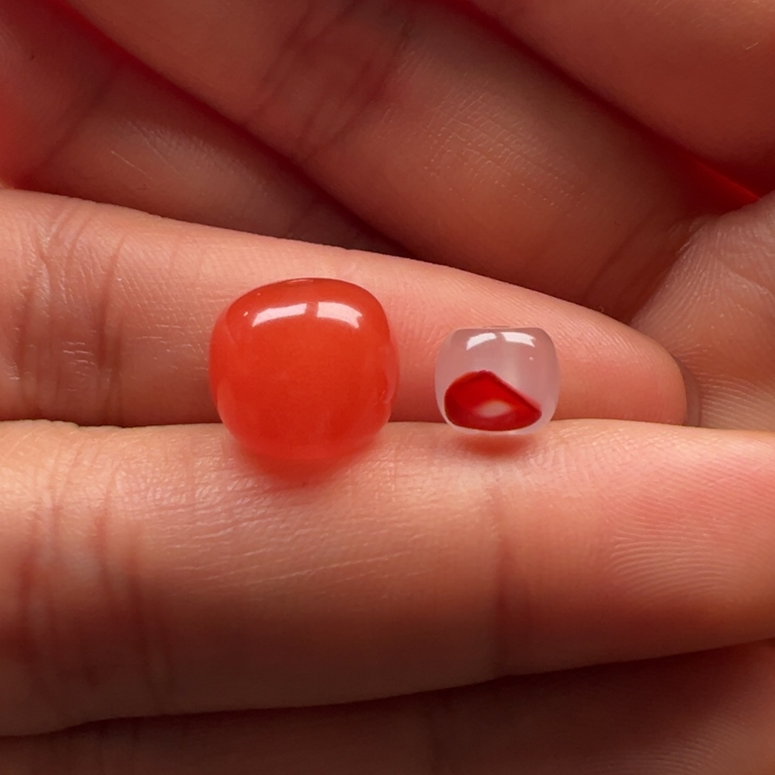 南红玛瑙老型11，9.9未镶嵌小**?