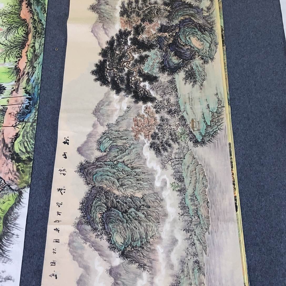 国画小六尺仿古一副