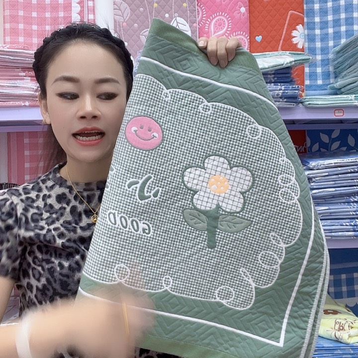 棉绿色小幸福纯棉