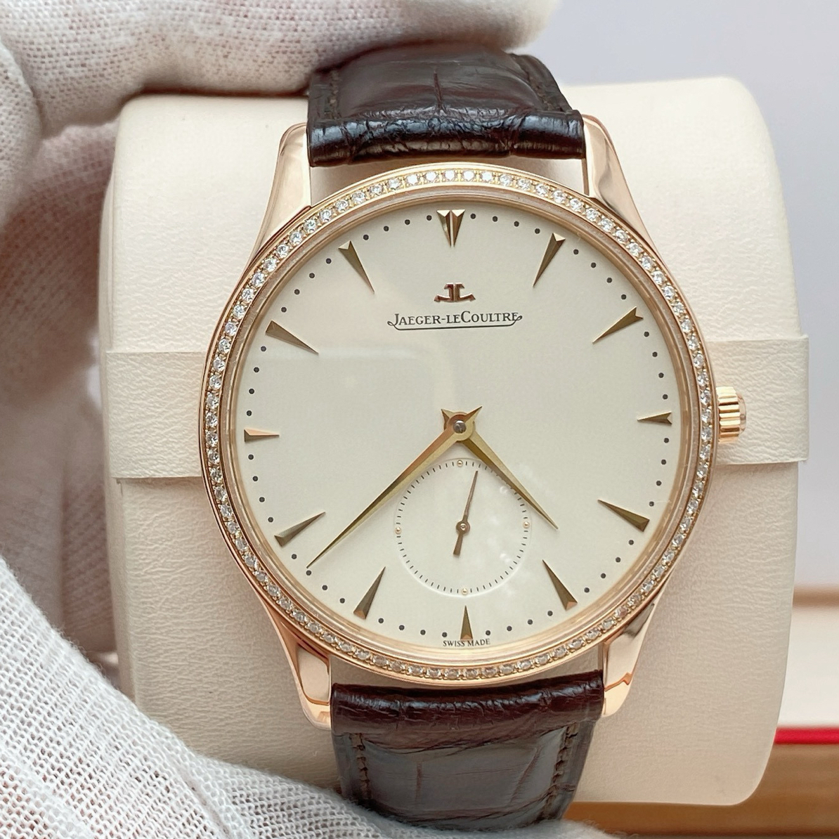 99新 Jaeger-LeCoultre/积家 积家大师原钻自动机械表径40mm