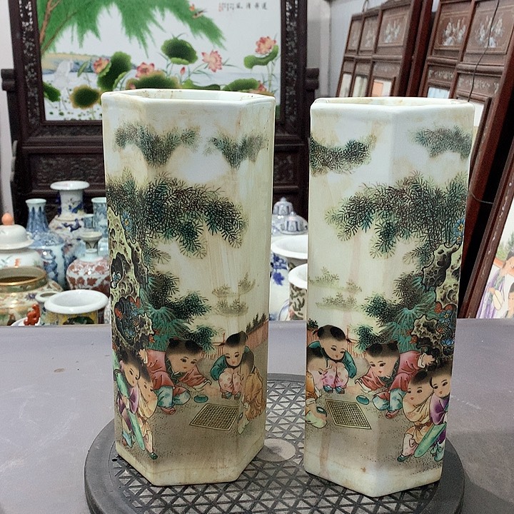 摆件陶博古架陶瓷摆件