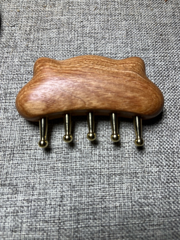 通用按摩梳疏通经络齿梳刮痧头疗五齿