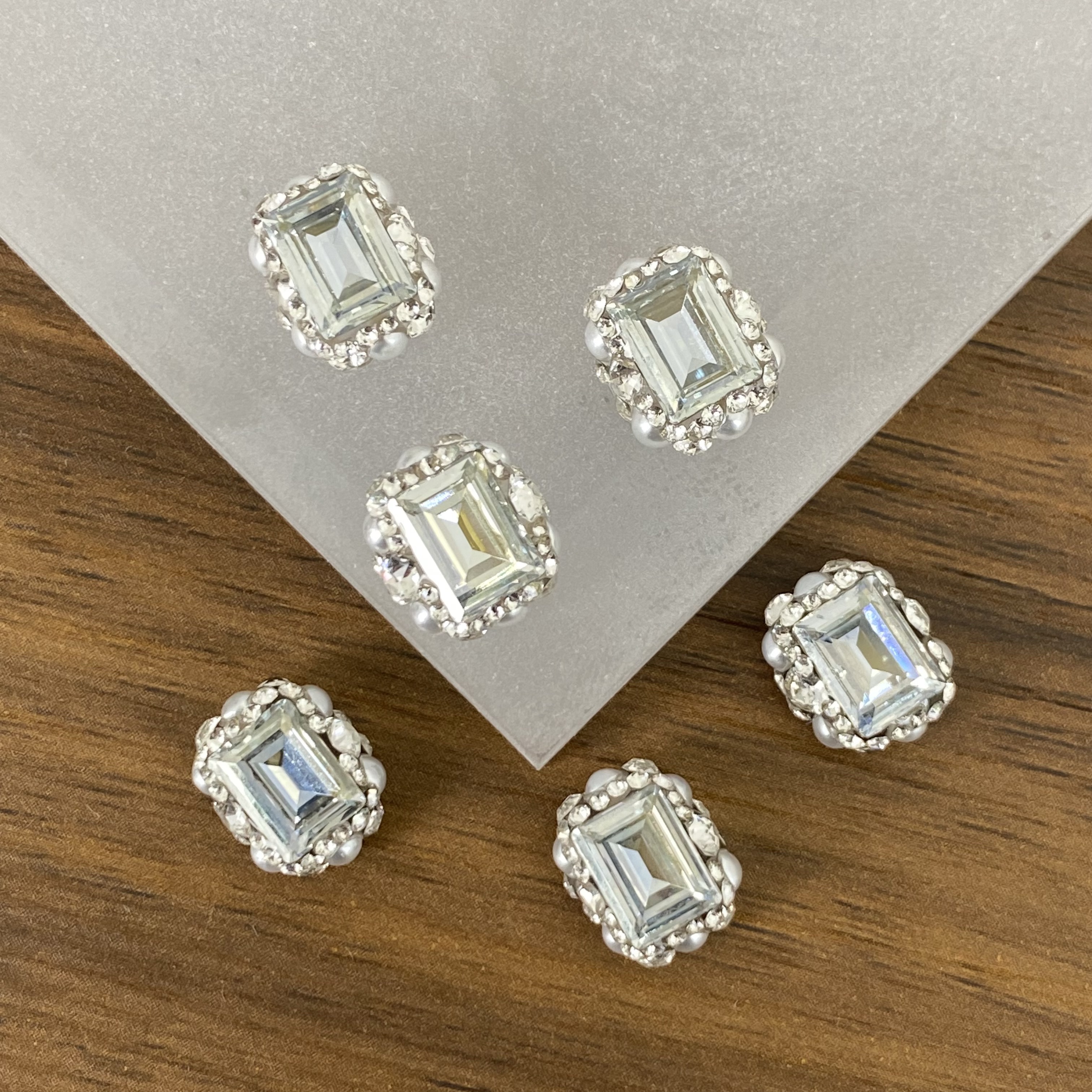 G美甲钻饰品正品华子成品堆堆钻 4527方糖魔镜款手工堆钻精致高品