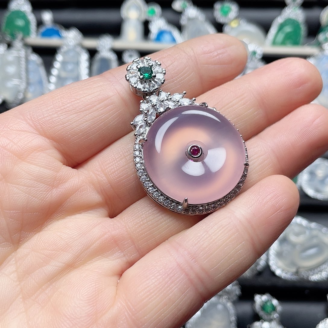 玛瑙/玉髓挂件合金