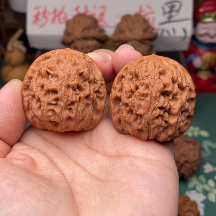 【闪购商品】把件文玩核桃38.5水龙