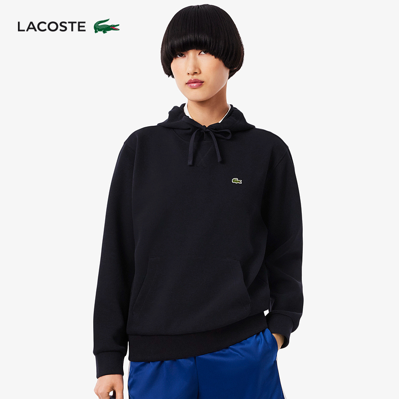 LACOSTE法国鳄鱼女装25秋季新款套头卫衣cleanfit连帽衫|SF5259