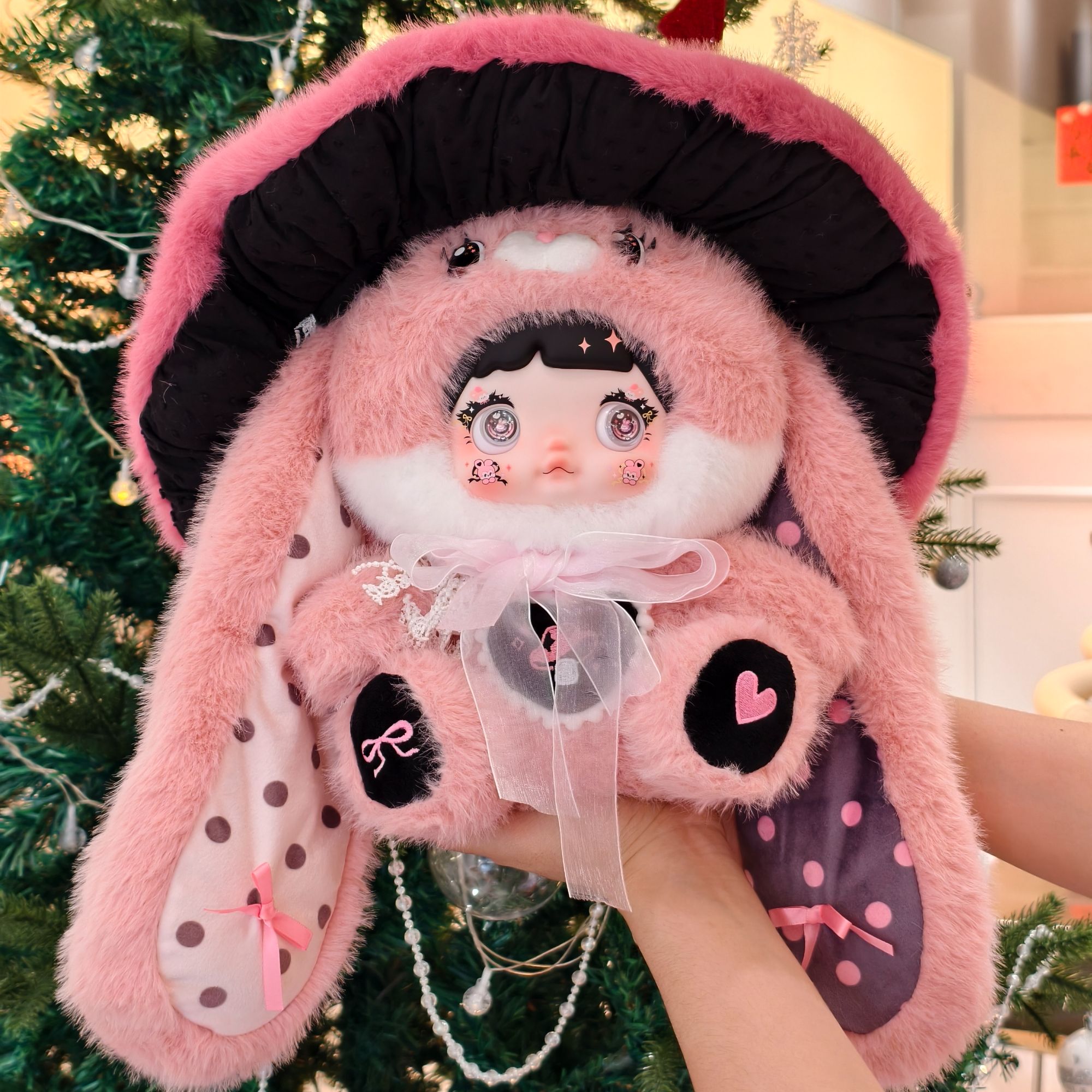 Hi TOY【400大体】Nommi-蘑菇帽系列毛绒盲盒可爱搪胶毛绒摆件