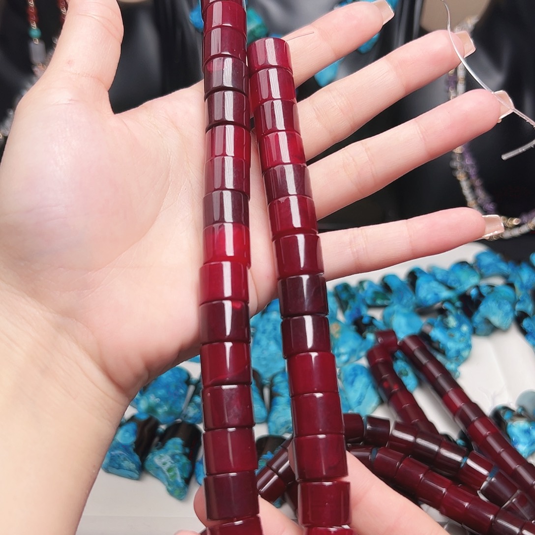 玛瑙/玉髓未镶嵌珠宝半成品t520 14m 血鸽红玛瑙