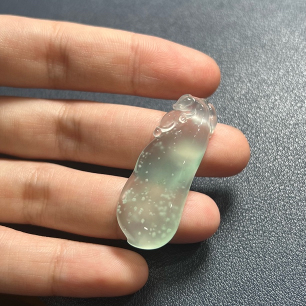 木纳雪花棉福瓜吊坠39.5×15.7×5.5