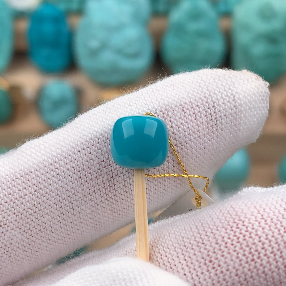 绿松石配饰未镶嵌卡8*7.5