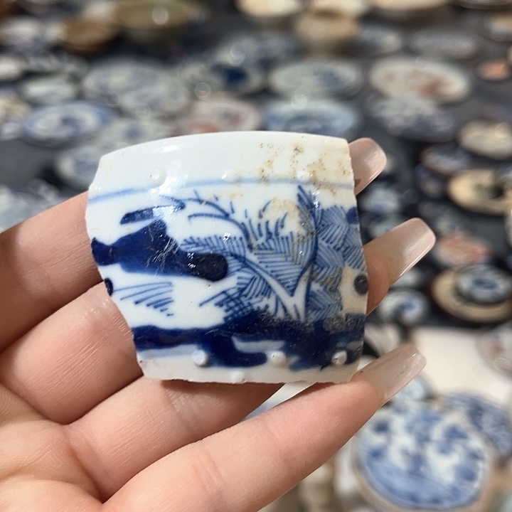 瓷片瓷片茶托喝茶非常不错