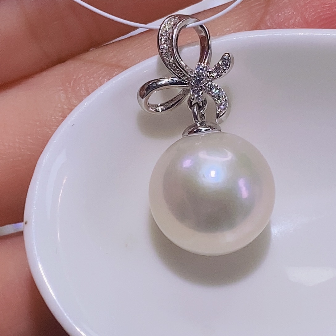 淡水珍珠颈饰银S925镶嵌