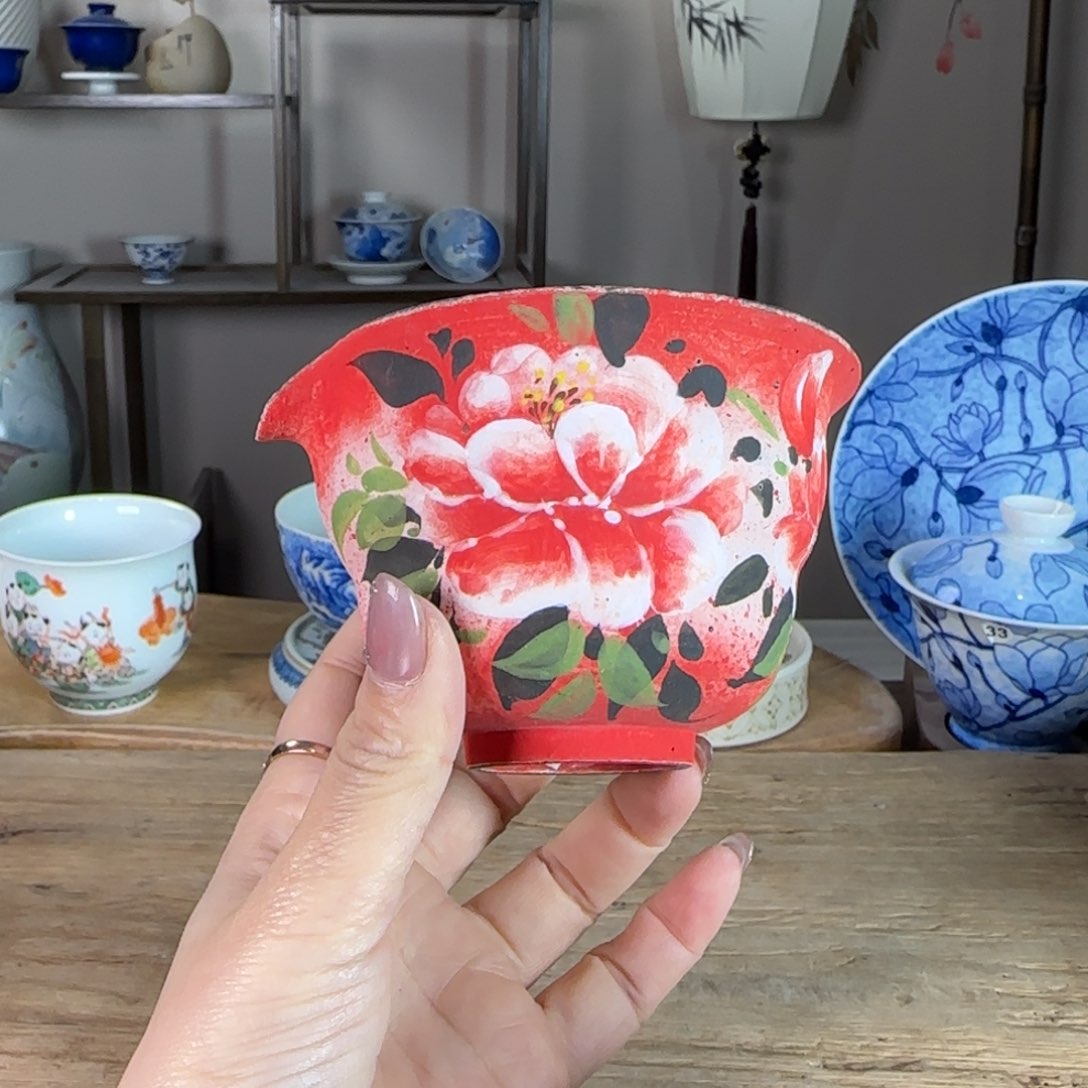 杯景德镇陶瓷柴烧多人