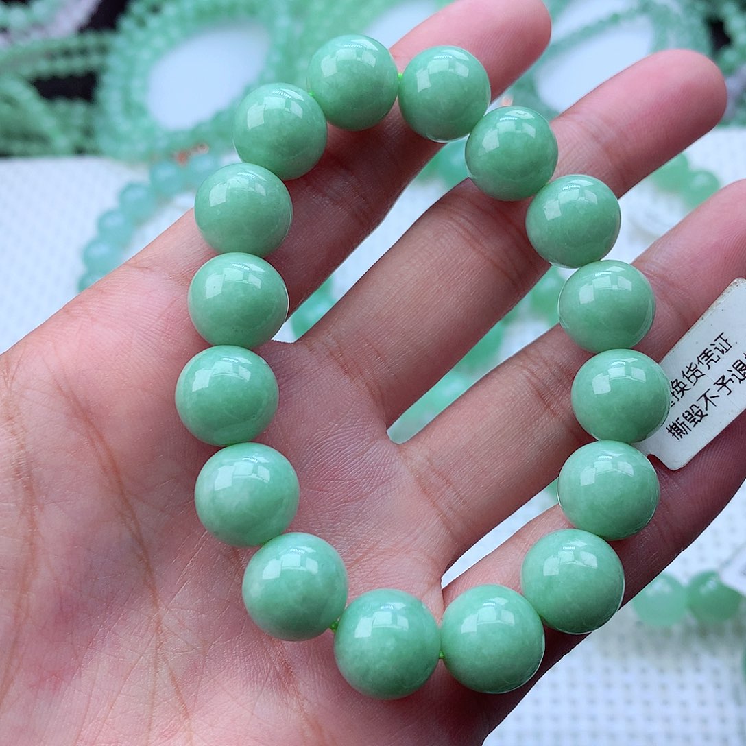 翡翠未镶嵌毛衣链