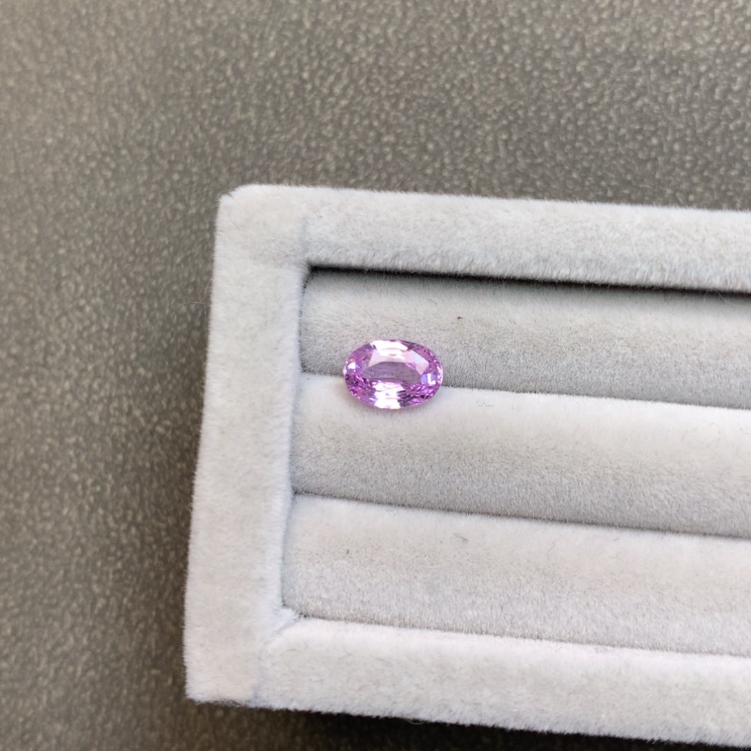 蓝宝石裸石未镶嵌无烧紫蓝宝1.10ctg20014