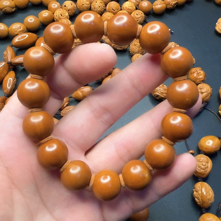 橄榄核手串/手链1.4橄榄核正圆光珠