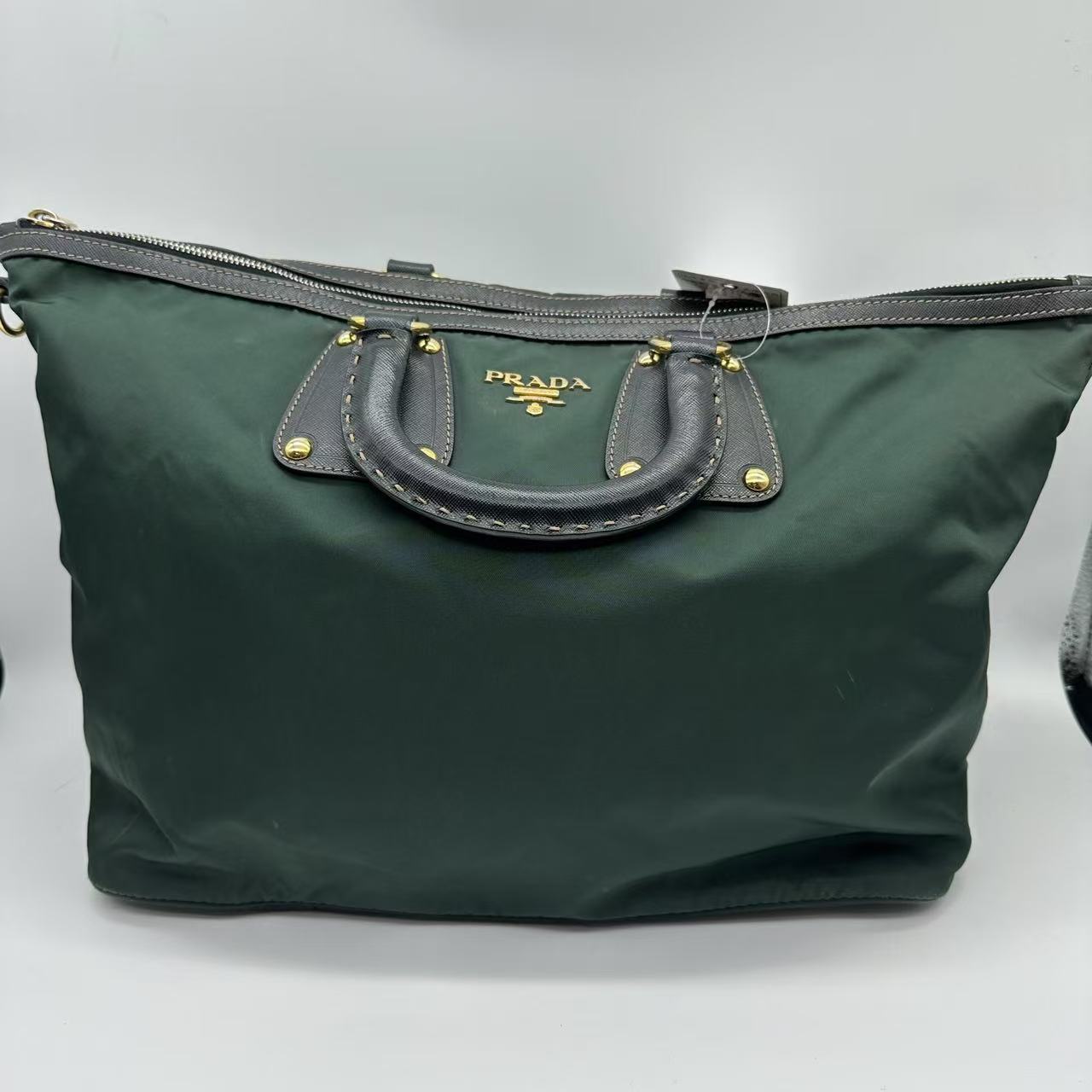 95新 Prada/普拉达 绿色单肩包
