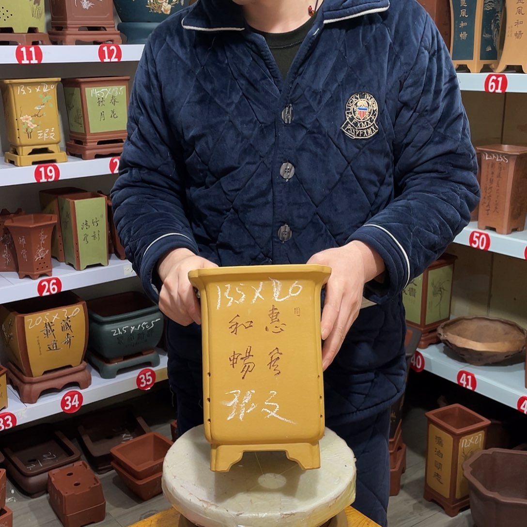 紫砂天心紫砂手工花盆