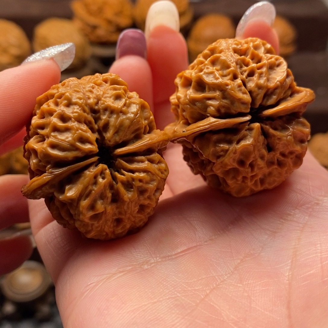 把件文玩核桃38珊瑚绣球