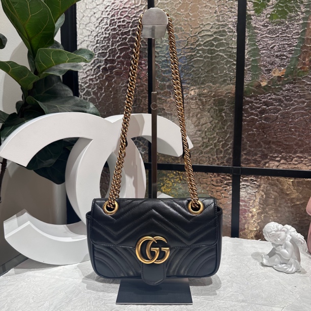95新 GUCCI/古驰 gucci黑金马蒙22 25070001-05