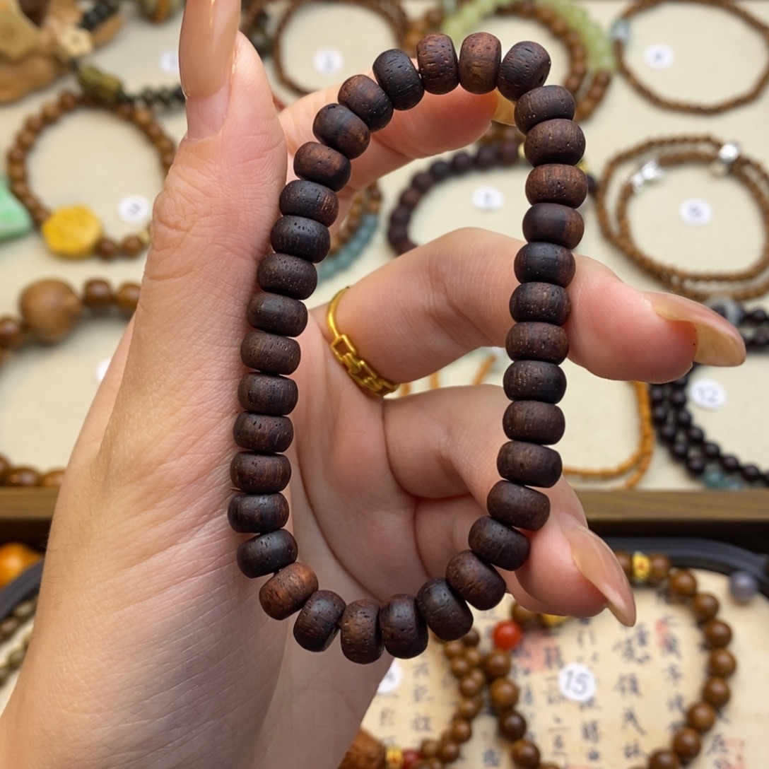 手串降真香未镶嵌药片08