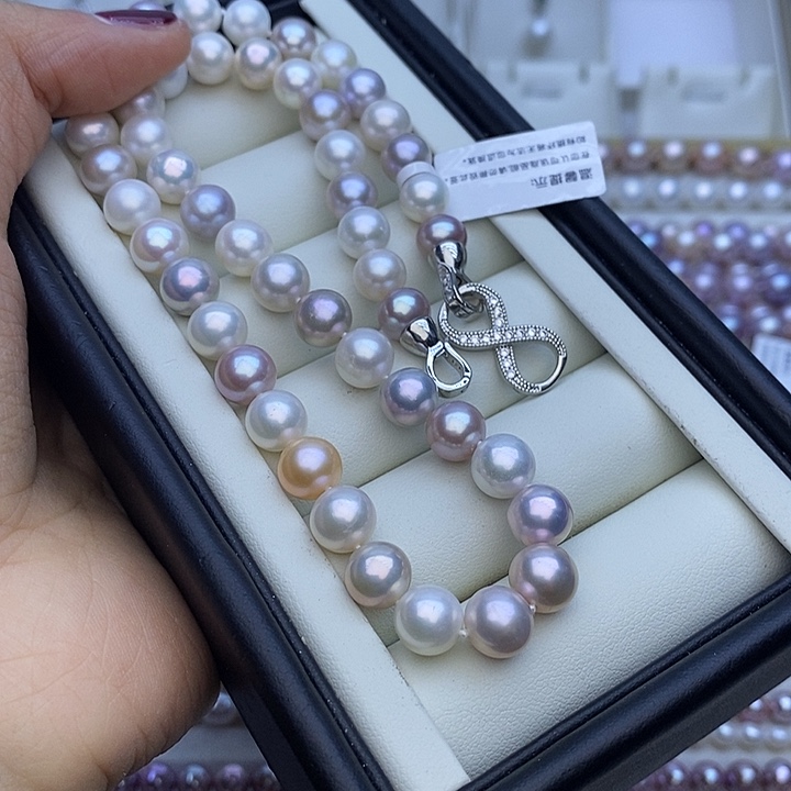 淡水珍珠项链未镶嵌无核8-8.5