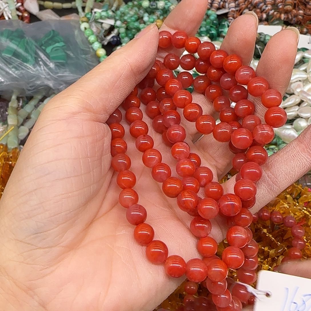 ****.玛瑙/玉髓合金珠宝半成品南红拍两84发一条