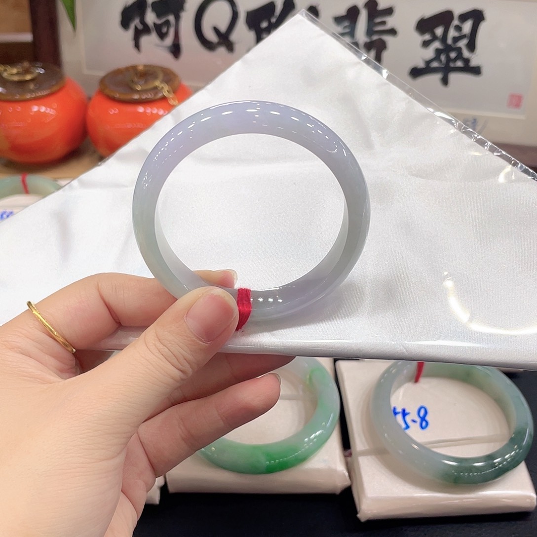 翡翠未镶嵌手镯天然缅甸A货翡翠手镯21