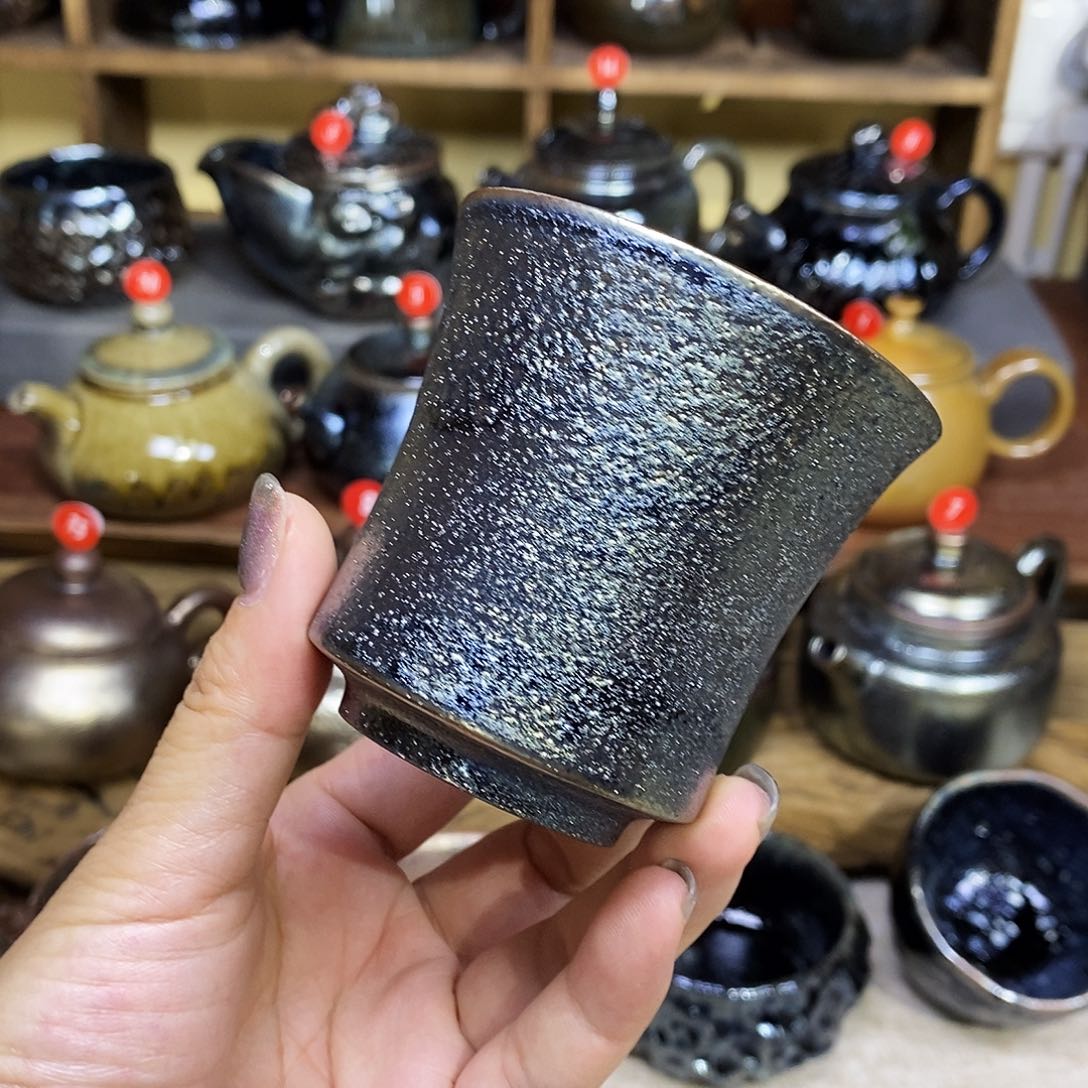 云南建水柴烧微瑕碳化杯