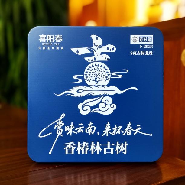 香椿林古树普洱生茶龙珠-2023年古树春茶-72克/盒