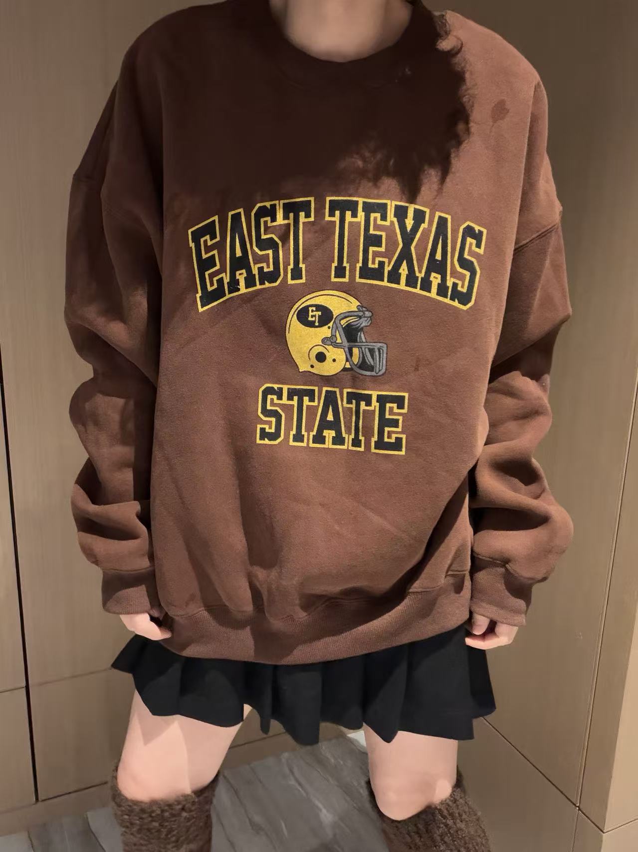 韩版秋冬季新款字母印花卫衣女上衣