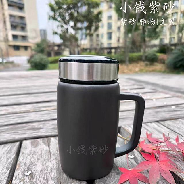 【爆款热销】 带把手办公杯 紫砂杯 便携杯 随身杯 