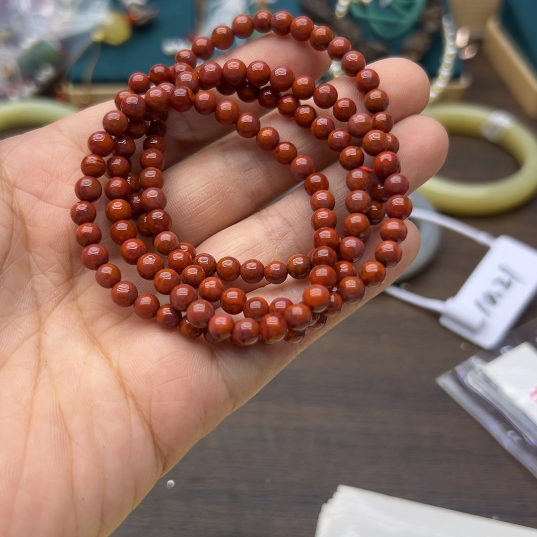 南红玛瑙未镶嵌手链1287