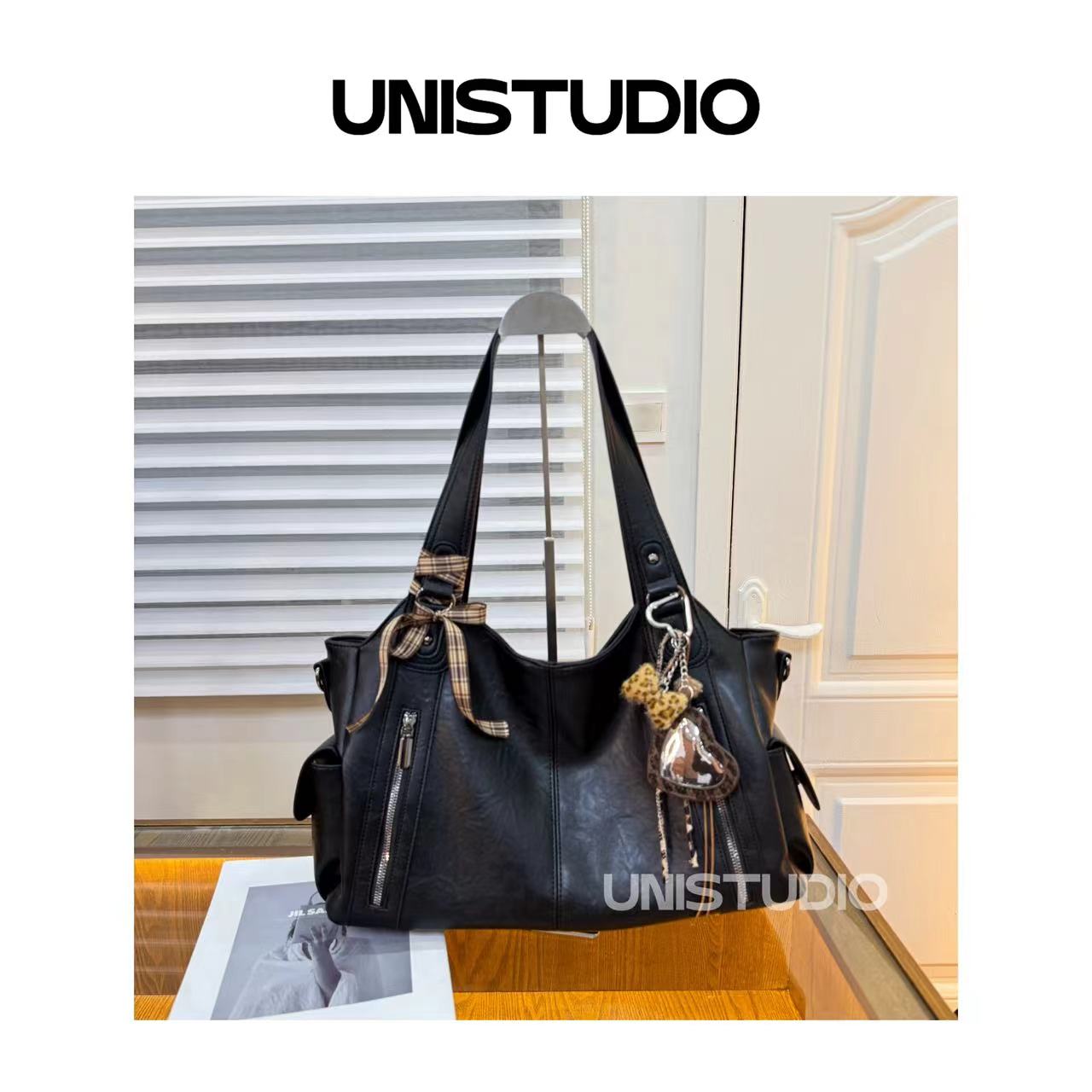 2025新款时尚复古单肩包包女高级感百搭托特包大容量通勤手提包