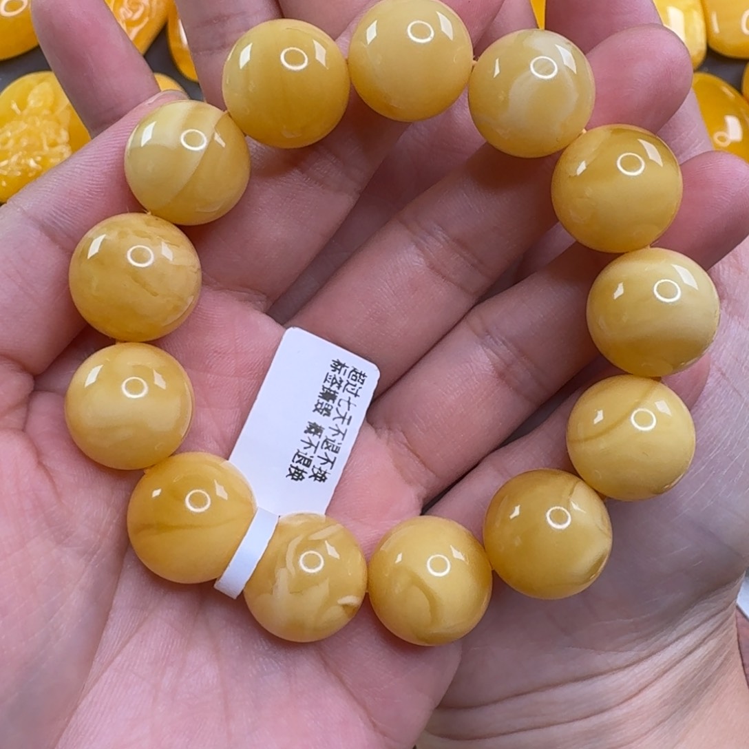 蜜蜡毛衣链未镶嵌