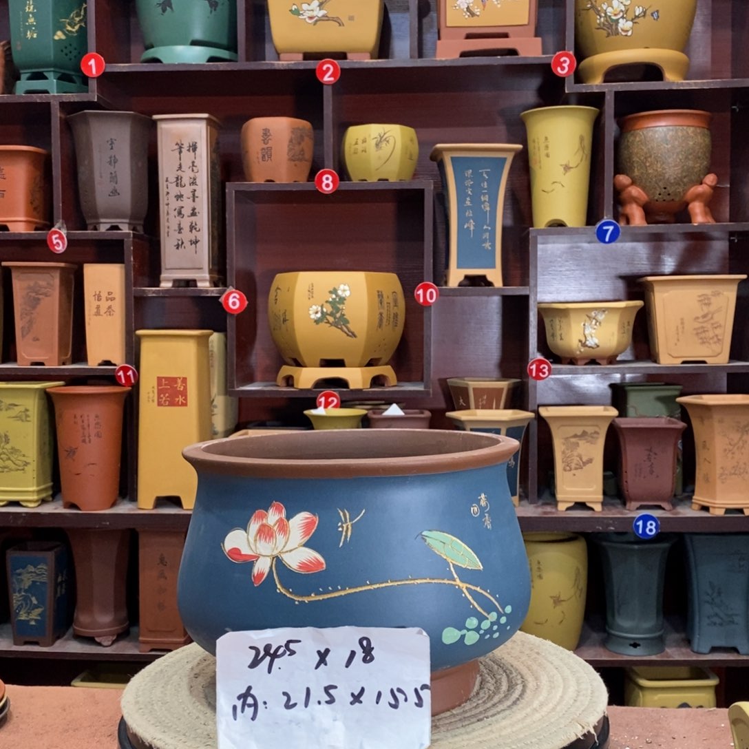 紫砂艺术紫砂花盆