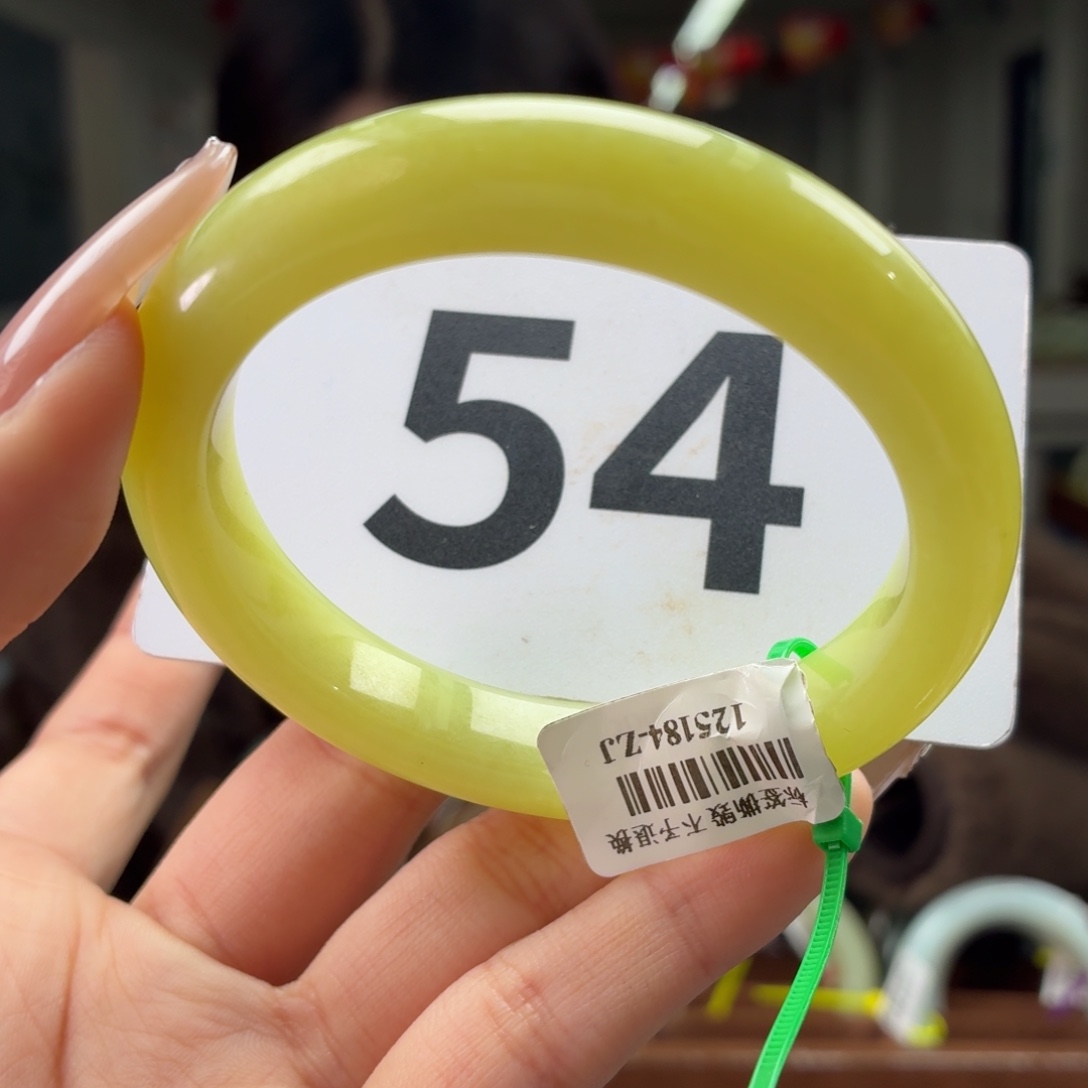 和田玉未镶嵌手镯54 55