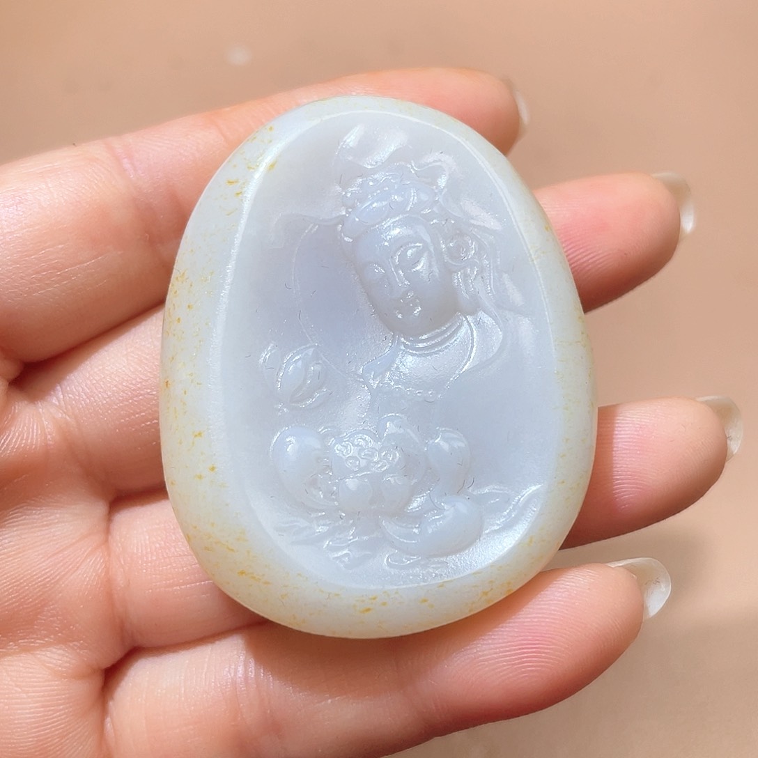 和田玉颈饰未镶嵌A7 