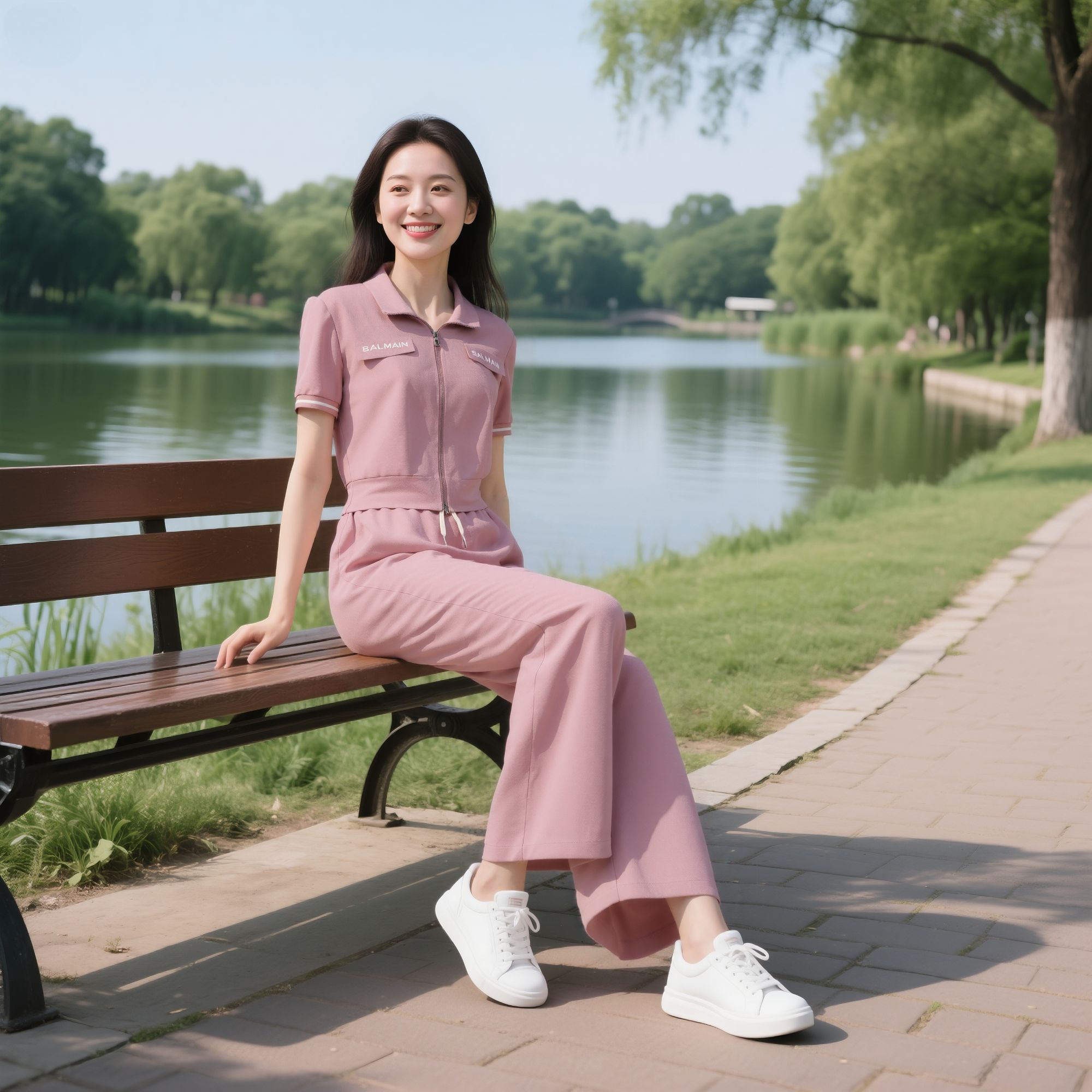 W644休闲运动套装运动阔腿夏装工装风国潮新风嬉皮部落风