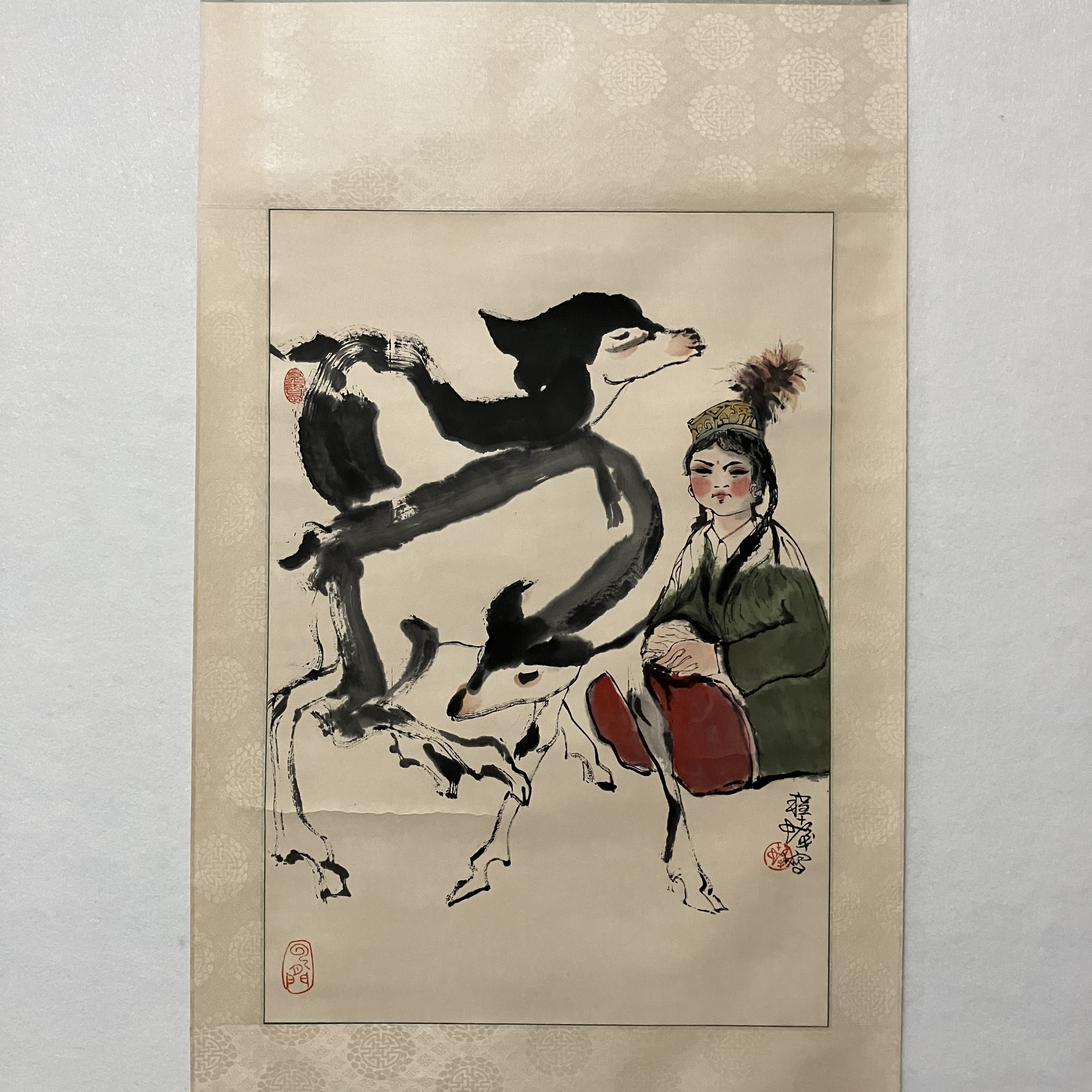 695   程十发  人物 画心尺寸：68×47cm - 副本