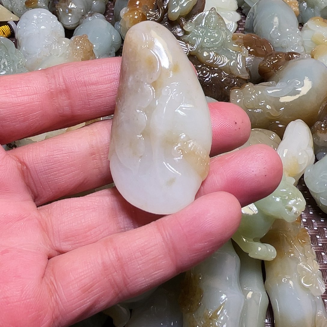 和田玉吊坠(不含链)未镶嵌