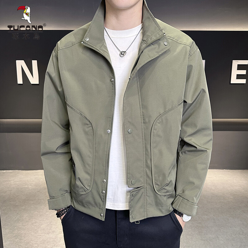 TUCANO/啄木鳥男士男装立领工装时尚潮流夹克外套百搭档次帅春秋