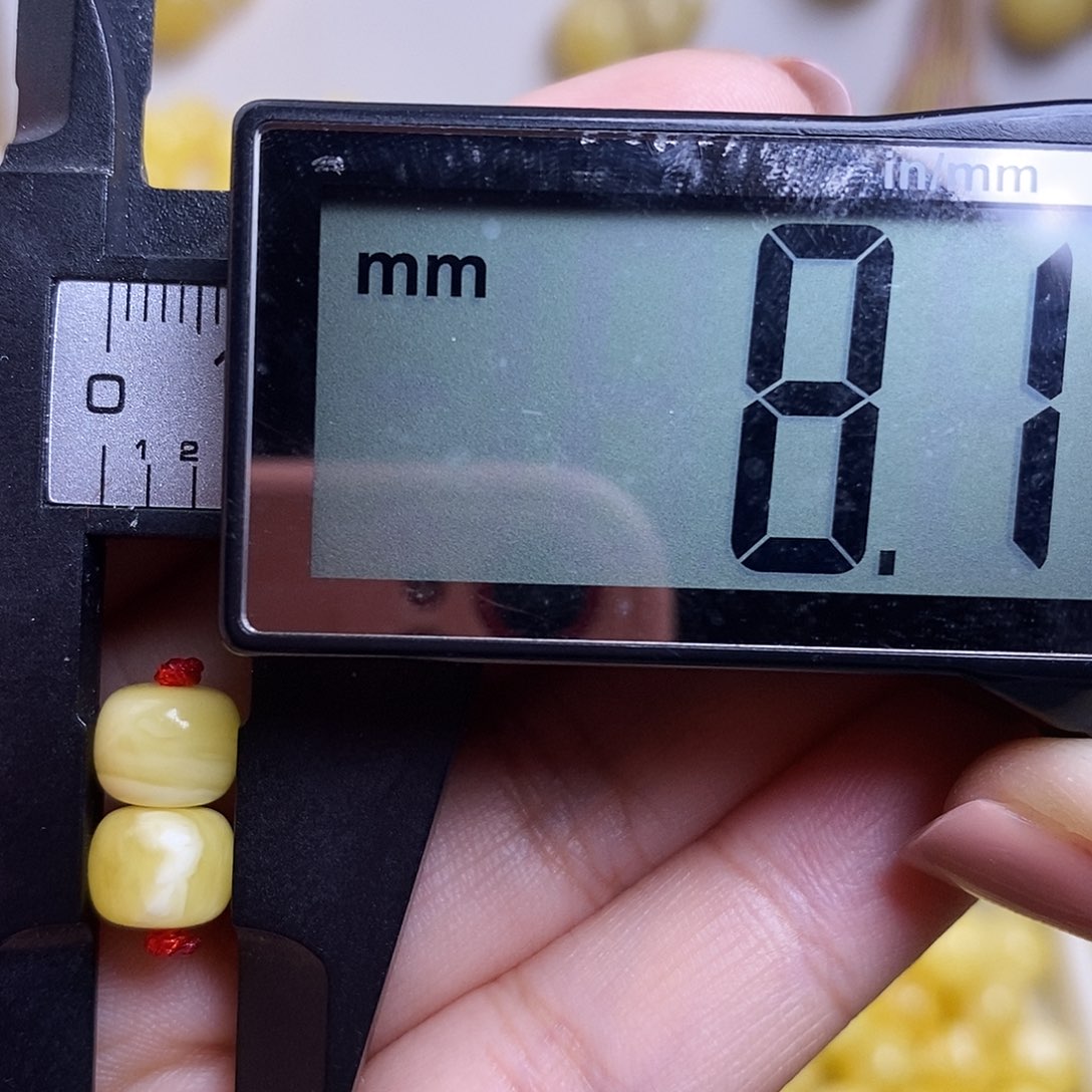 裸石琥珀未镶嵌宸*灬蜜蜡老型对珠