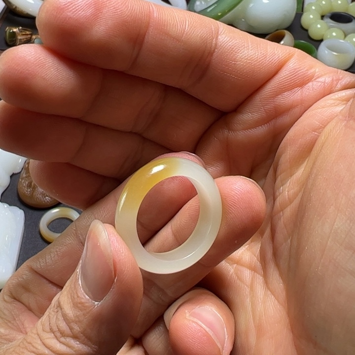 和田玉戒指19.5未镶嵌c****官